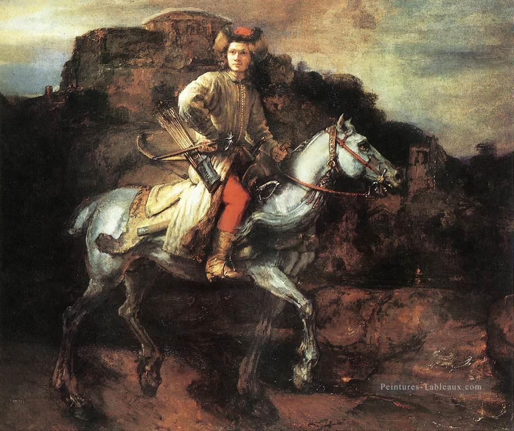 Le cavalier polonais Rembrandt Peintures à l'huile